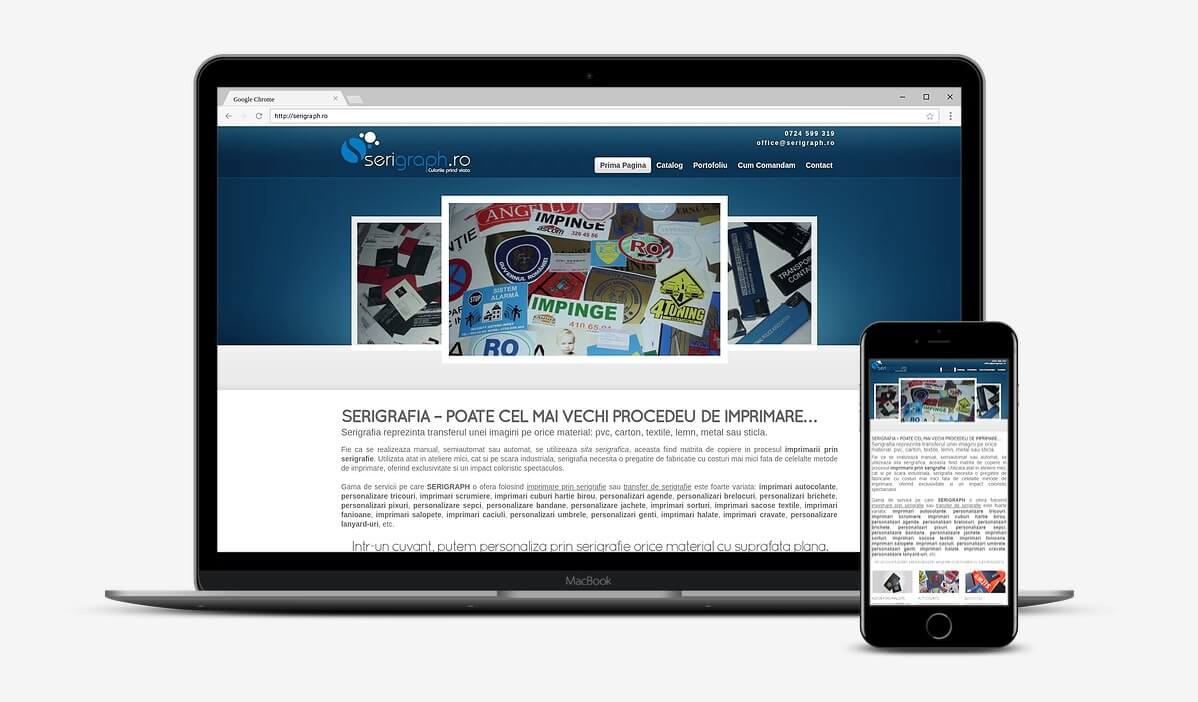 Creare site servicii personalizare obiecte