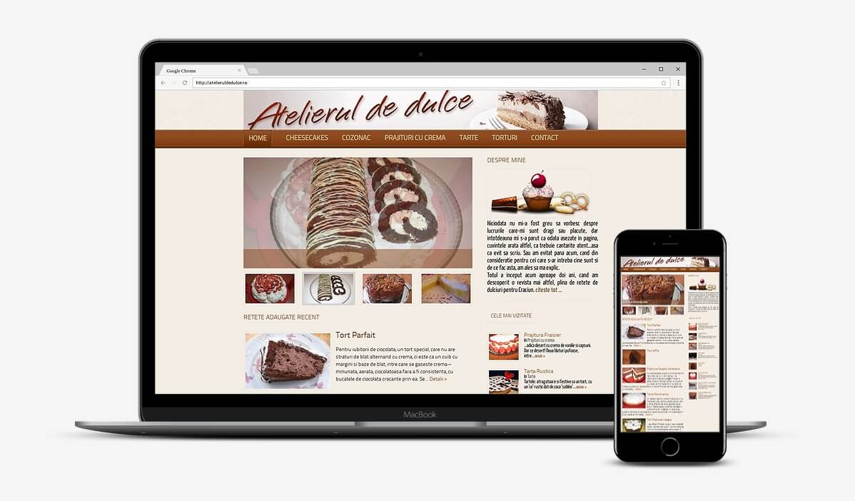 Creare site prajituri de casa