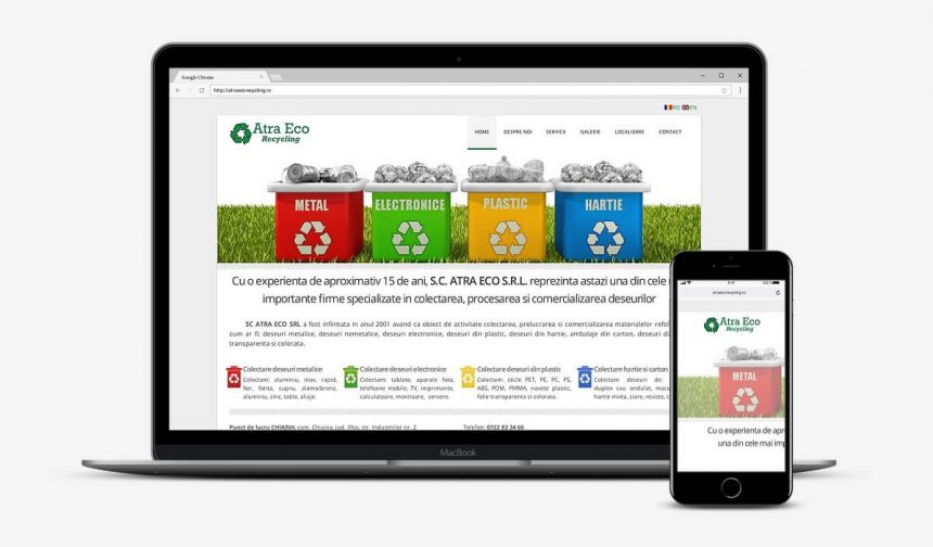 Creare site servicii de colectare deșeuri