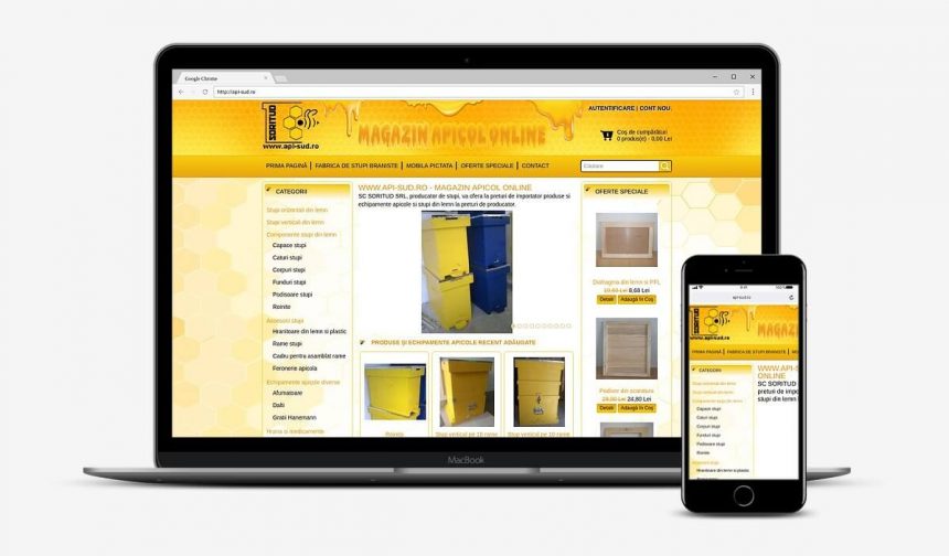 Realizare magazin online apicol