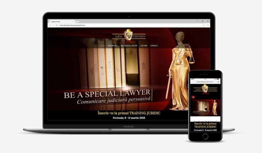 Realizare site cursuri pentru avocați