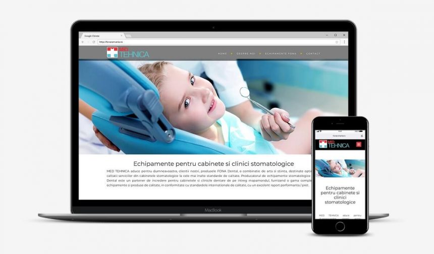 Realizare site prezentare aparatură stomatologică
