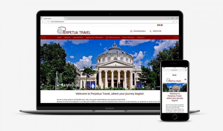 Realizare site agenție de turism