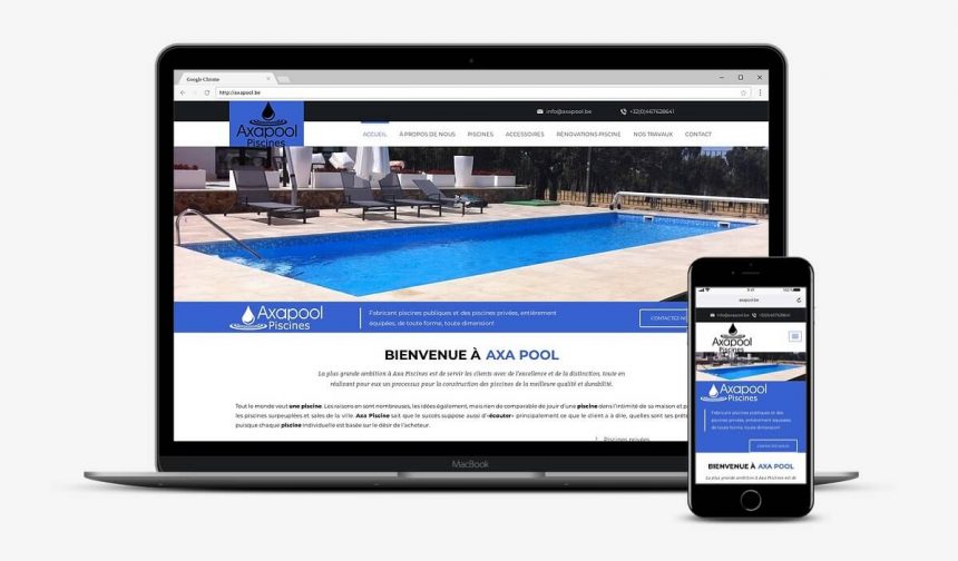 Realizare site servicii construcții piscine