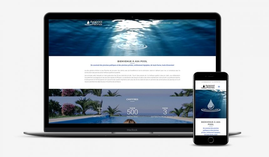 Site prezentare servicii distribuție piscine