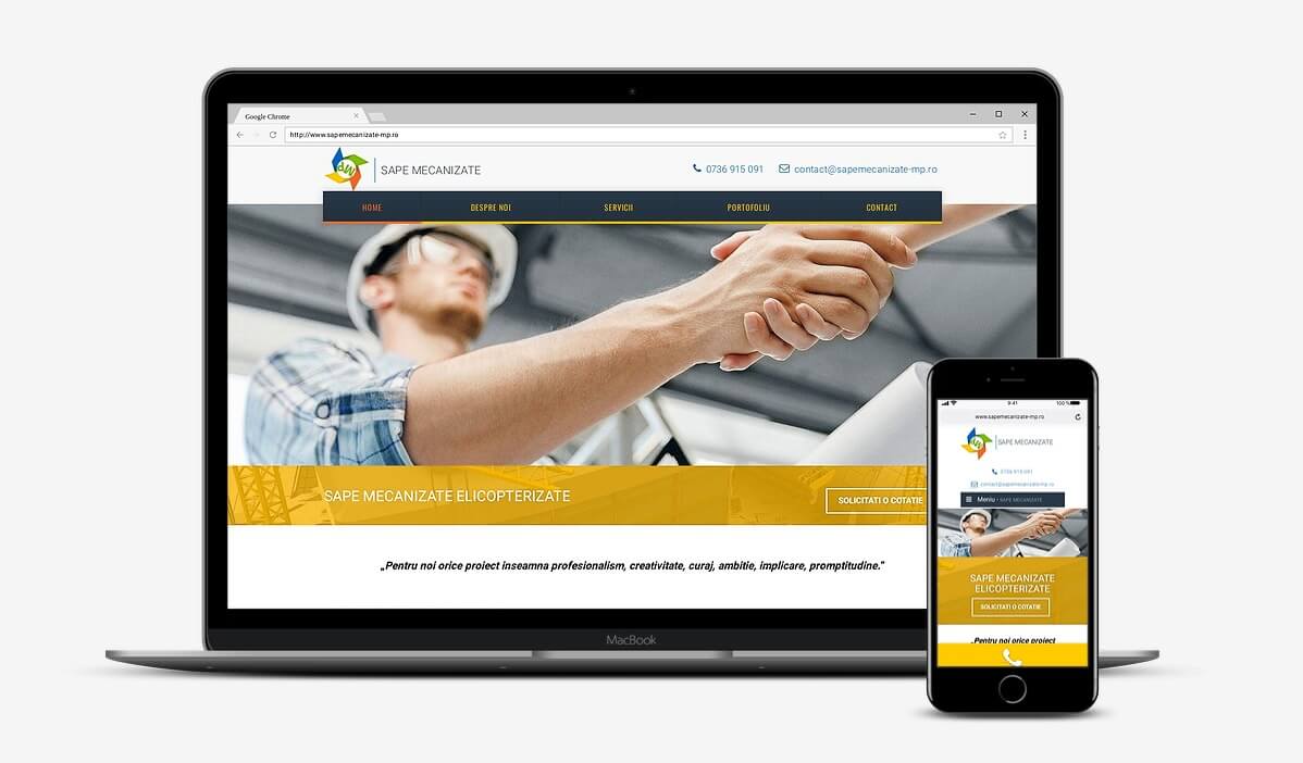 Website servicii turnare șape