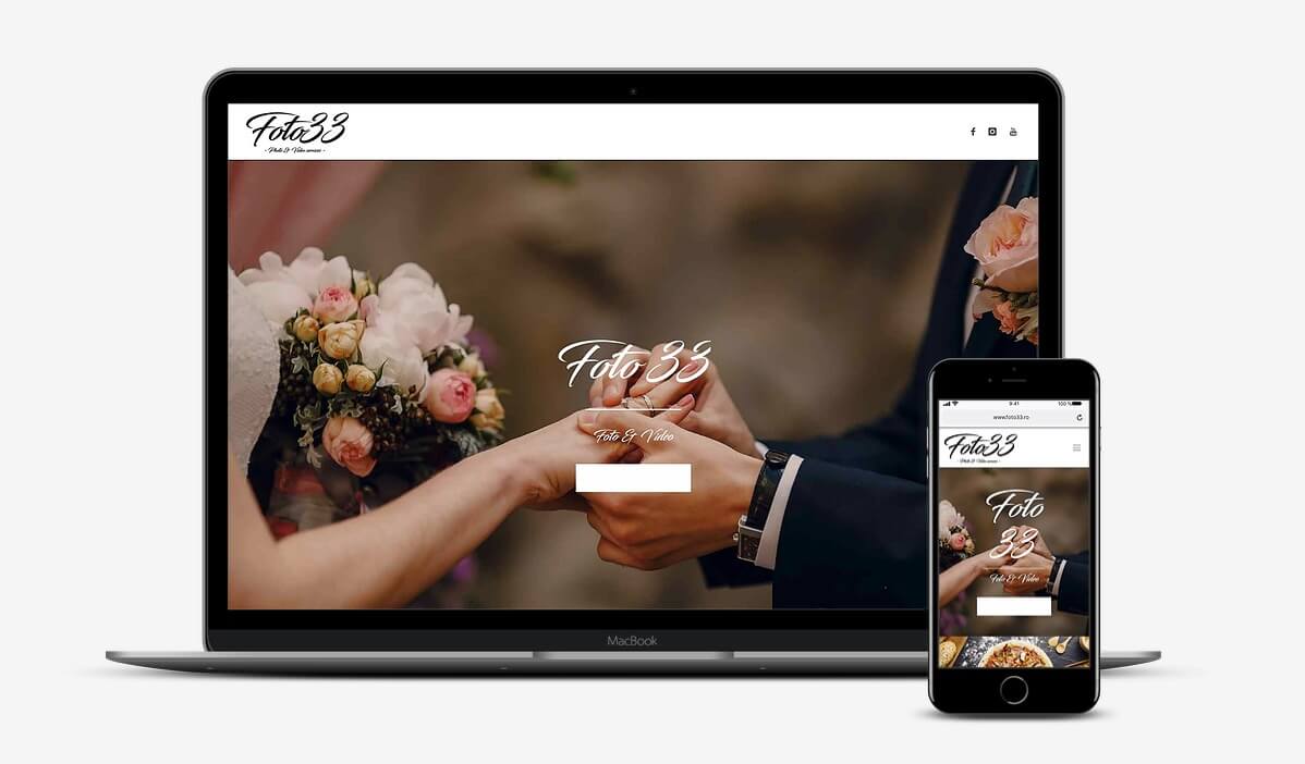 Web Design site servicii fotografie