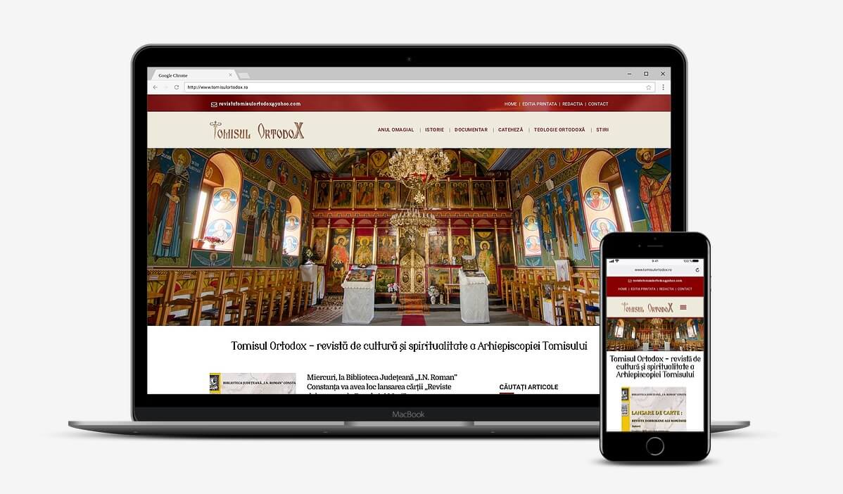 Realizare site revistă religie