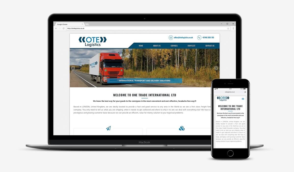 Website servicii distribuție