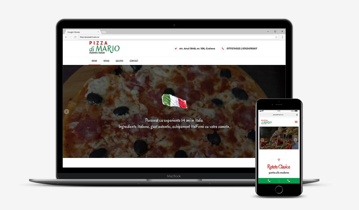 Site prezentare pizzerie