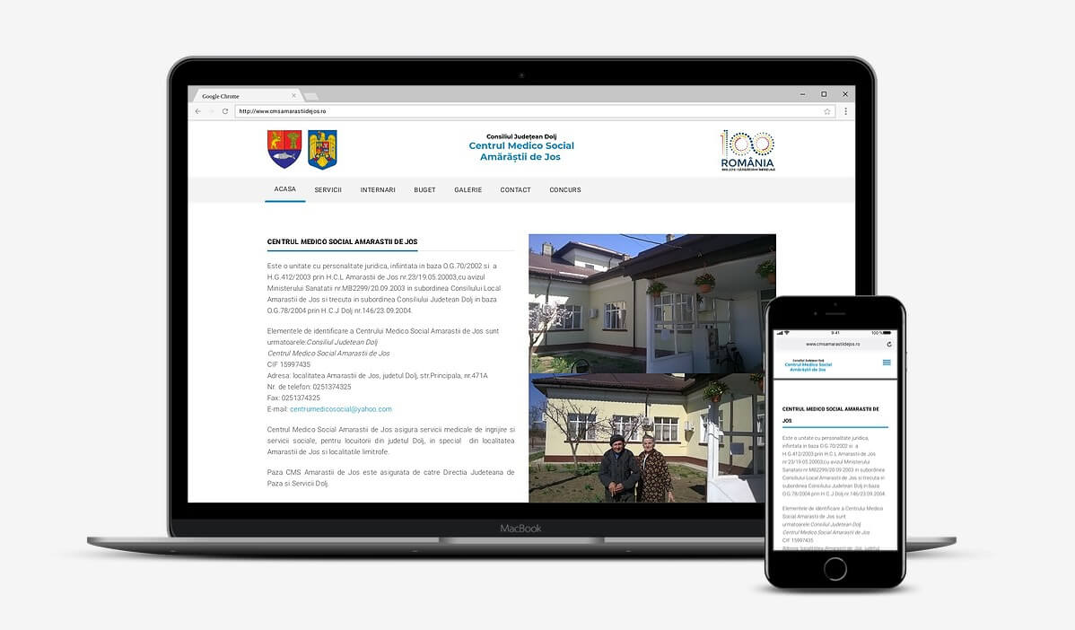 Creare site cămin bătrâni