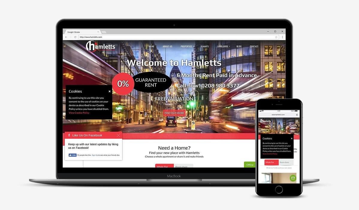 Website companie imobiliară