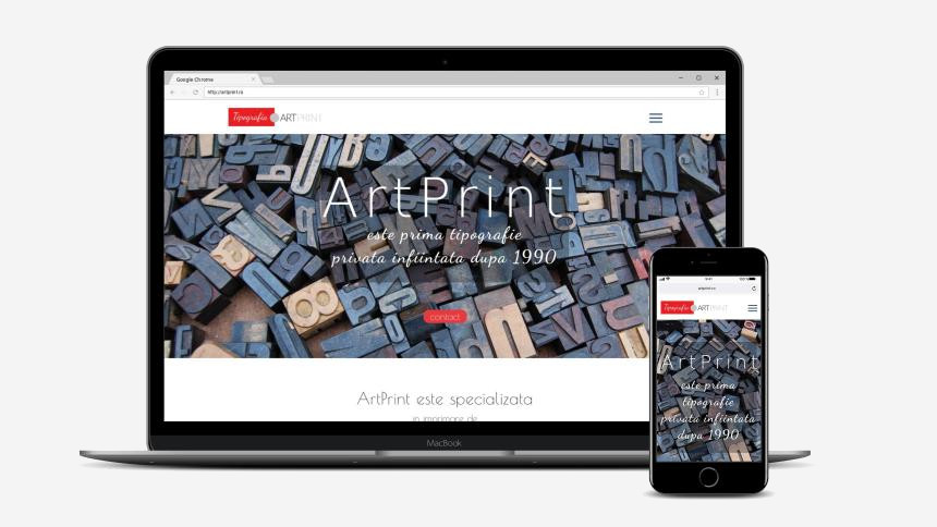 Creare site de prezentare firmă tipografie