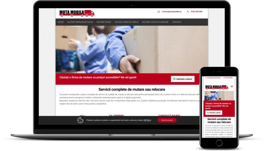 Realizare site servicii mutare