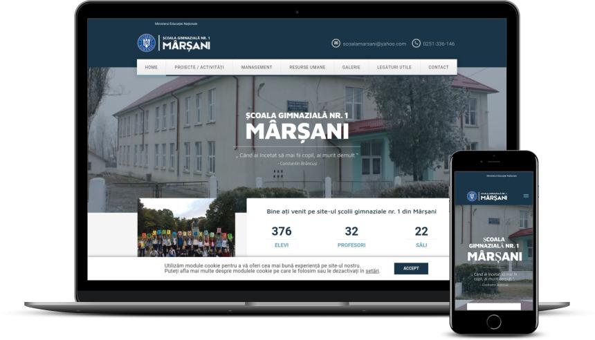 Creare site școală gimnazială