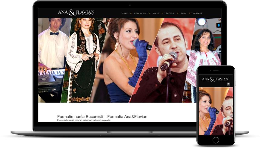 Web Design site prezentare formație de muzică
