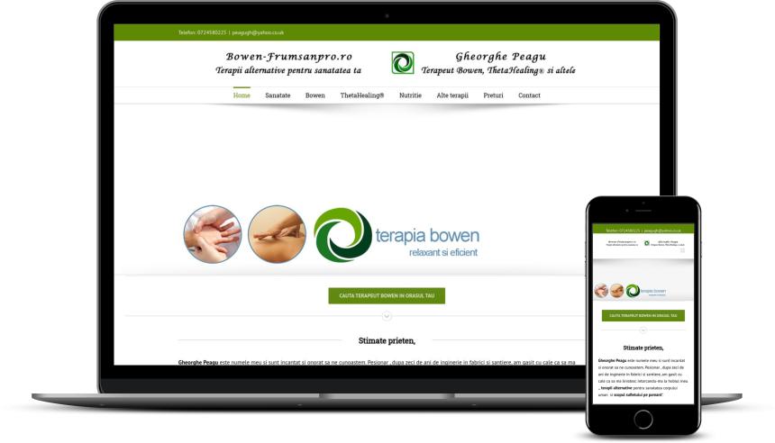 Website servicii terapii alternative și nutriție