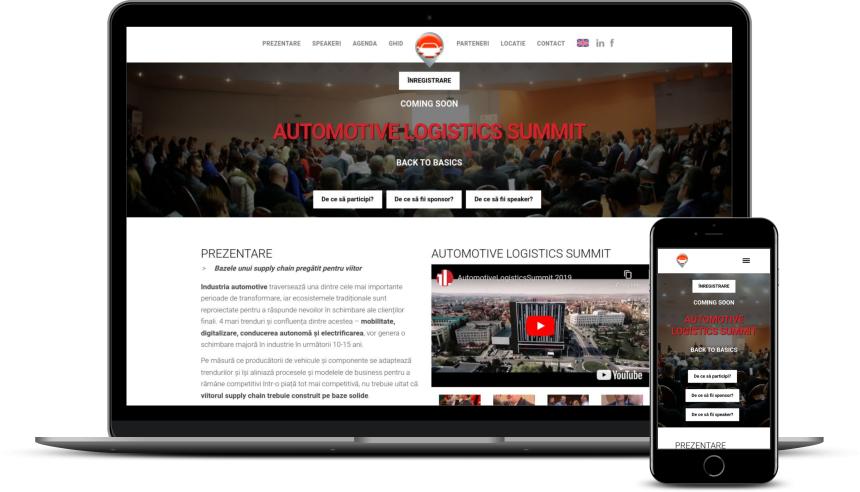 Creare site eveniment auto