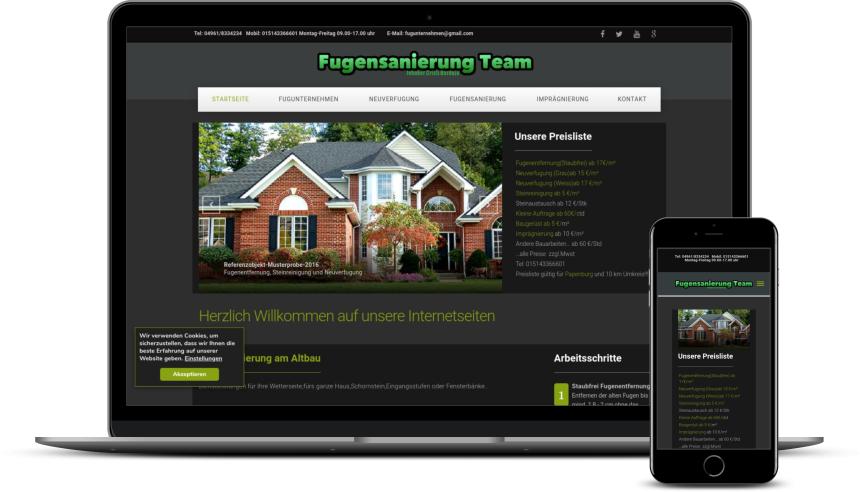 Web Design site construcții Germania