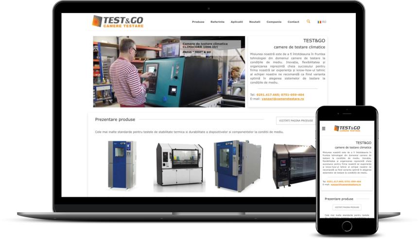 Web Design site vânzare camere climatice