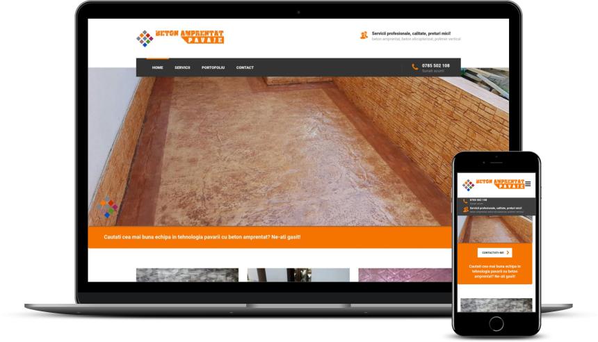 Realizare site servicii pavare