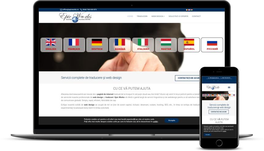 Realizare site firmă traduceri