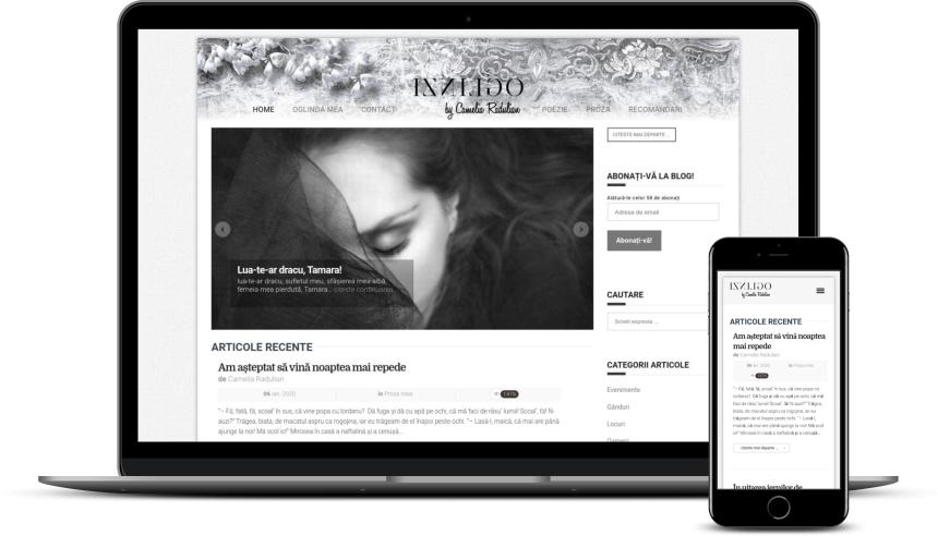 Web Design blog poezie și proză