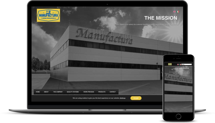 Web Design site fabrică textile