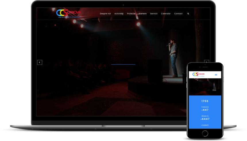 Web design site casa de cultură a studenților