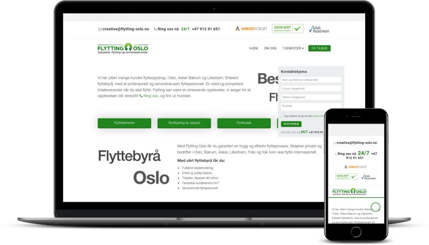 Website de curățenie și mutări