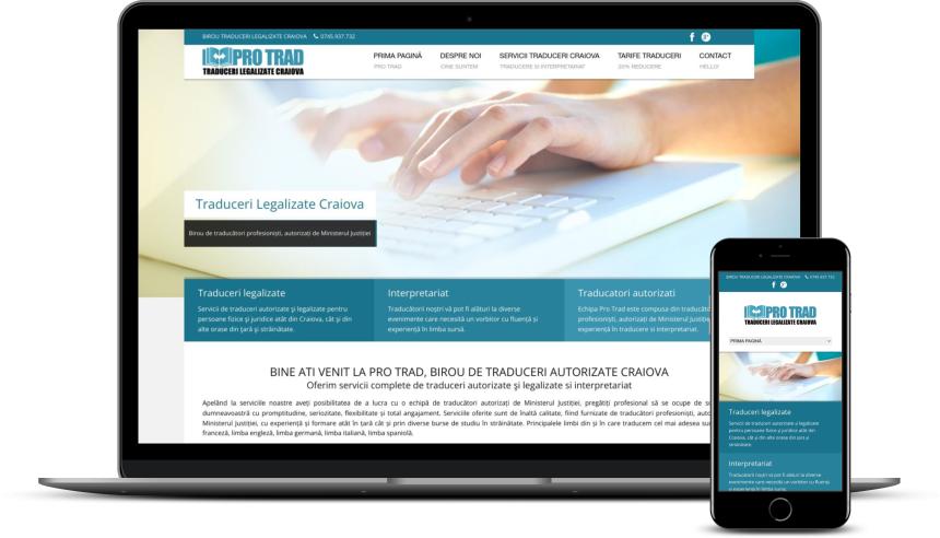 Webdesign site birou traduceri