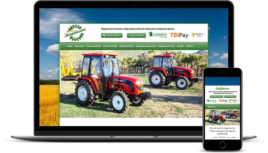 Redesign site vânzare utilaje agricole