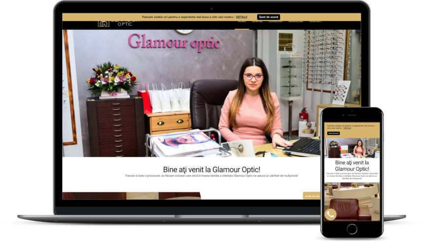 Creare site de prezentare optica medicala