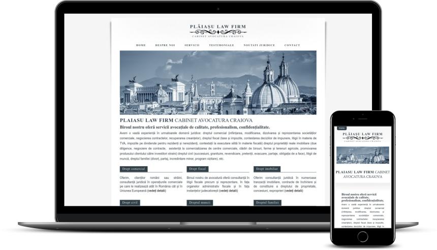 Refacere site cabinet avocatura