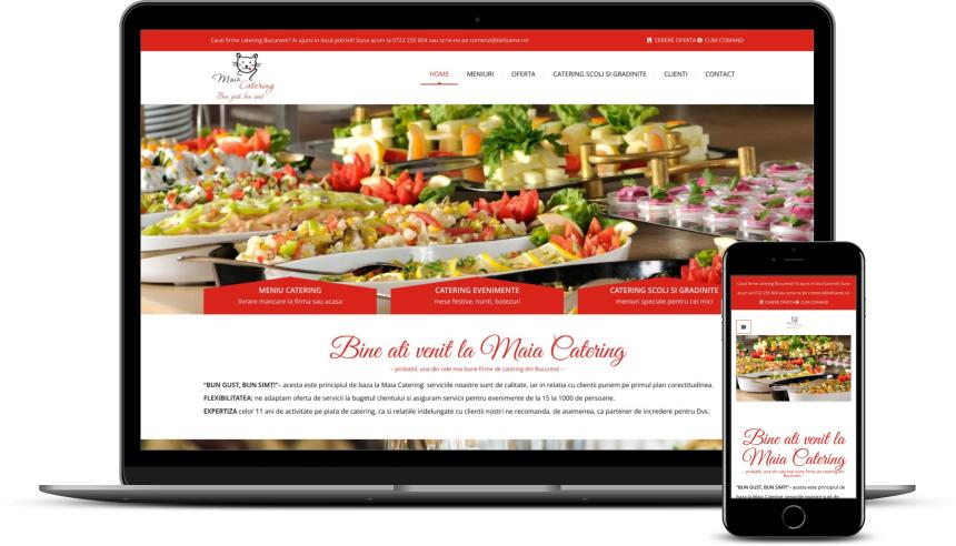 Web Design site firmă catering