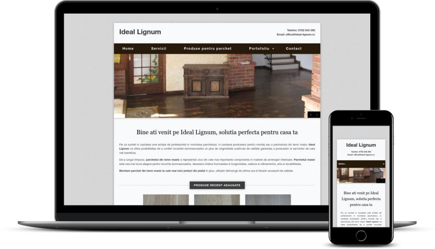 Creare site firmă montare parchet