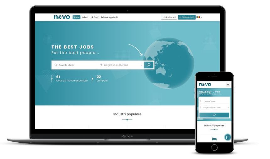 website de prezentare agenție de recrutare