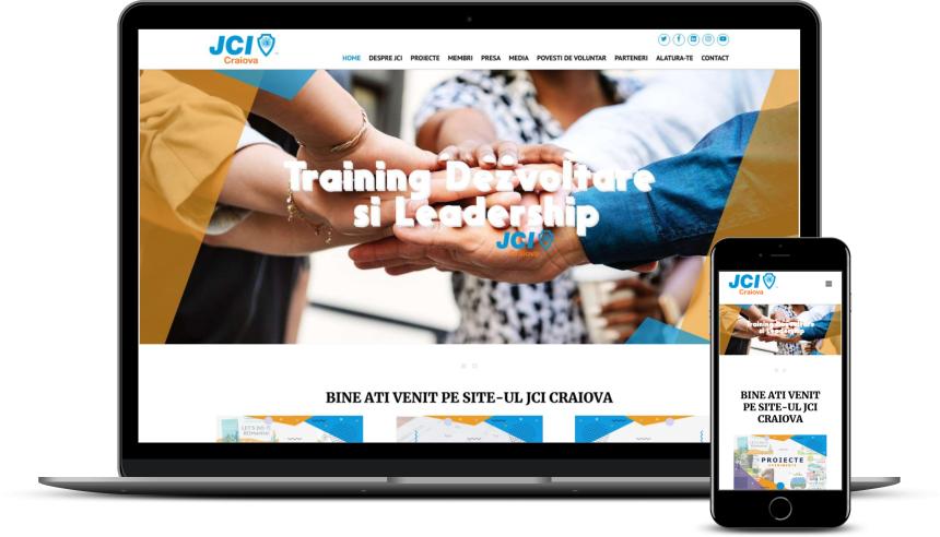 Creare site organizație nonprofit – JCI Craiova