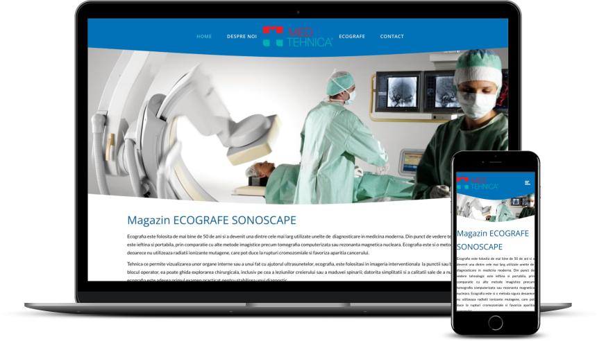 Realizare site vânzare aparatură medicală