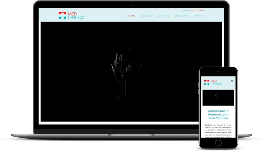 Site prezentare echipamente medicale