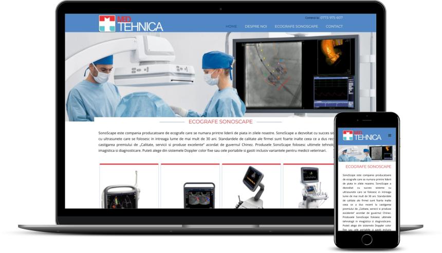 Creare site echipamente medicale