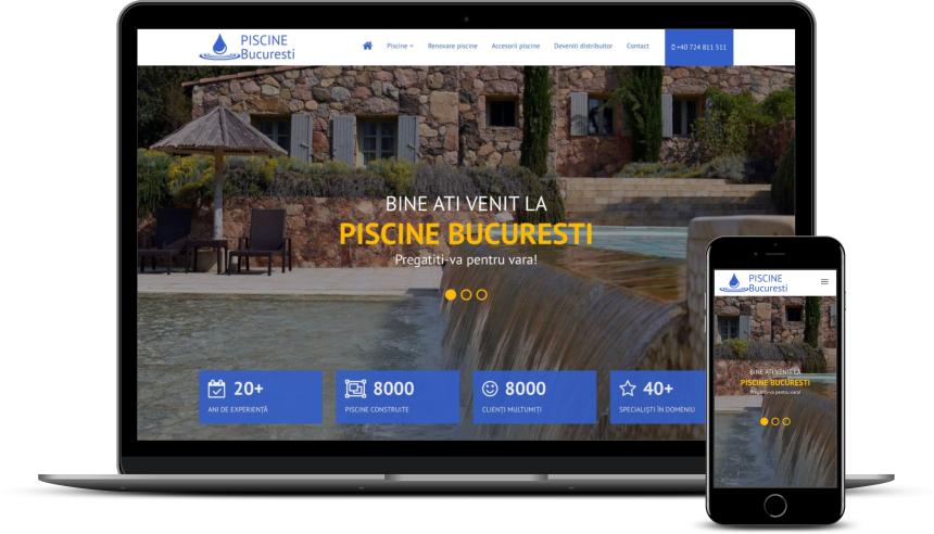 Webdesign firmă construcții piscine