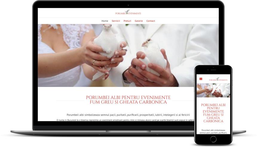 Creare site servicii organizări evenimente